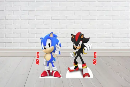 Totem De Chão Sonic 2 Peças De 80 Cm