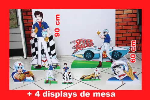 Totem De Chão Speed Racer E Displays De Mesa