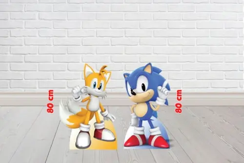 Totem De Chão Sonic E Tails 80 Cm