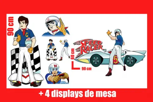 Totem De Chão Speed Racer E Displays De Mesa