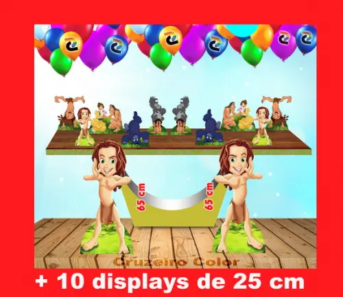 Totem De Chão Tarzan E Displays De Mesa