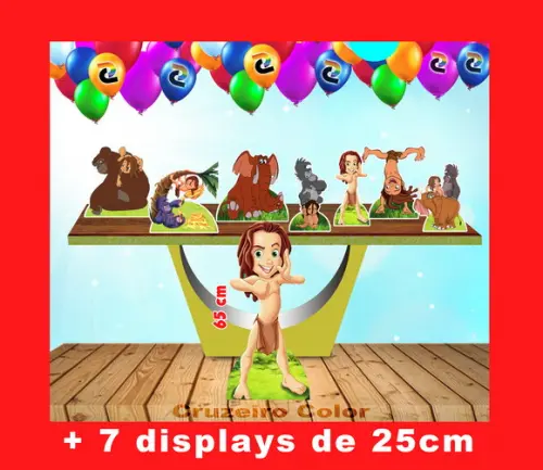 Totem De Chão Tarzan e Displays Mesa