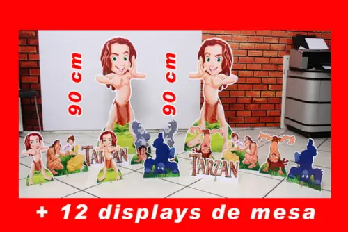 Totem De Chão Tarzan E Displays De Mesa