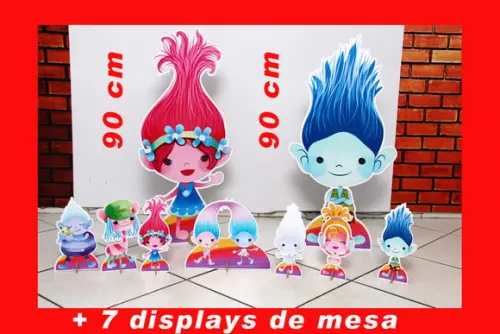 Totem De Chão Trolls Cut E Displays De Mesa