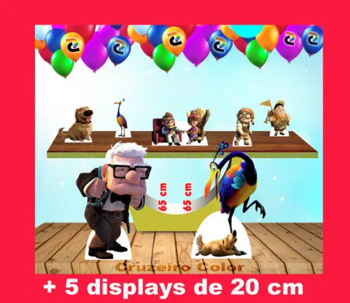 Totem de chão Up Altas Aventuras e Displays de mesa