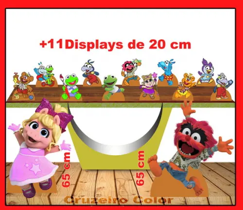 Totem display chão Muppets babies para enfeite de festa