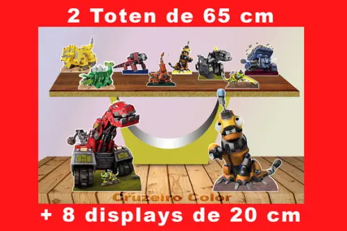 Totem Displays de Mesa Dinotrux