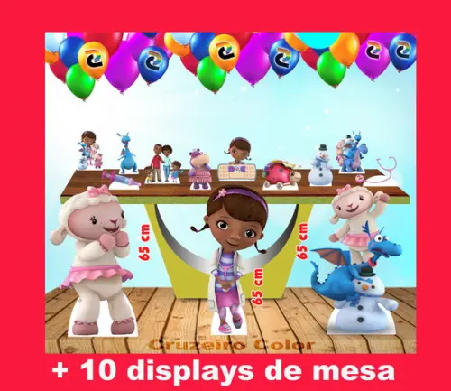 Totem Display Doutora Brinquedo De Chão E Mesa