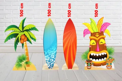 Totem Havai-praia-surf-verao de Chão 100 cm