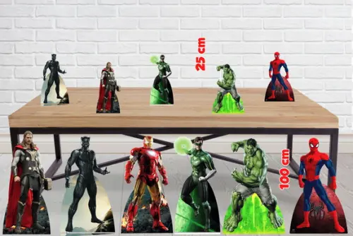 Totem Herois - Vingadores Enfeite Para Festa De Aniversario