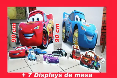 Totem Kit de Chão Mcqueen Carros e Display de Mesa