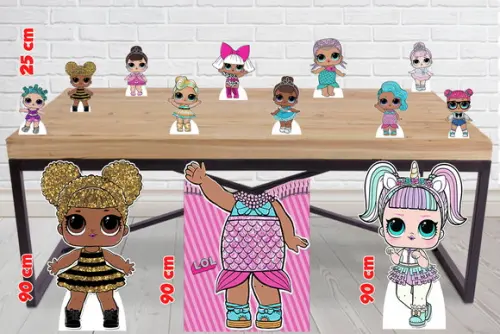 Totem Lol Surprise E Displays De Mesa Para Festa