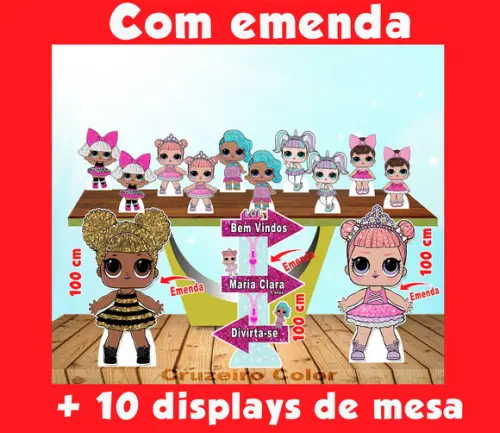 Totem Lol Surprise E Displays De Mesa Para Festa