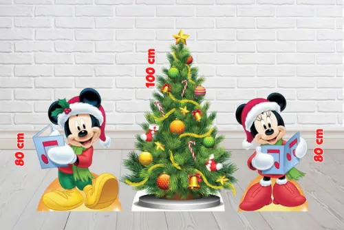 Totem Mickey e Minie Natal