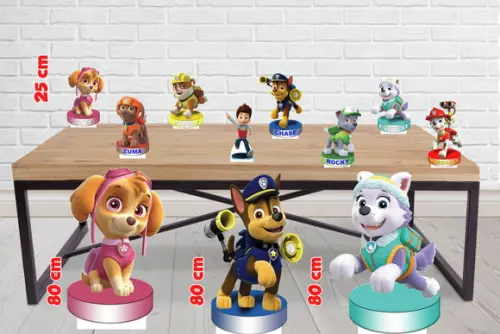 Totem Patrulha Canina 80 Cm E Displays De Mesa