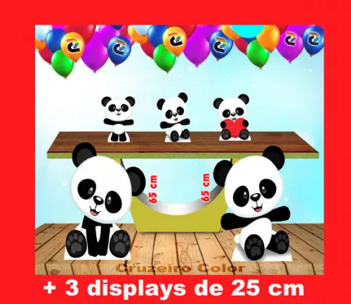 Totem Panda e Displays de mesa