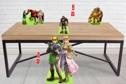 Totem Princesa Zelda e Displays de mesa