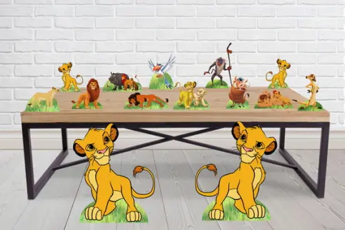 Totem Rei Leão e Displays de Mesa