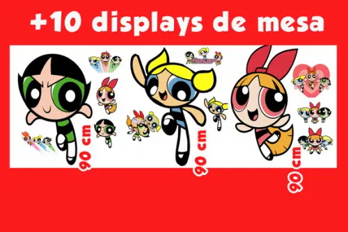 Totem Super Poderosas e Displays de Mesa