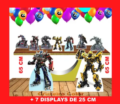 Totem Transformers 65 cm e Displays de Mesa
