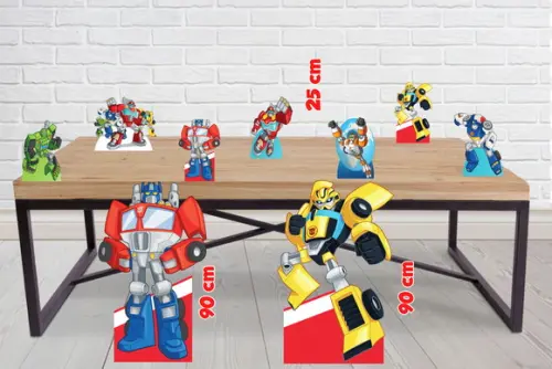 Totem Transformers Rescue Bots 90 cm Enfeite de Aniversario
