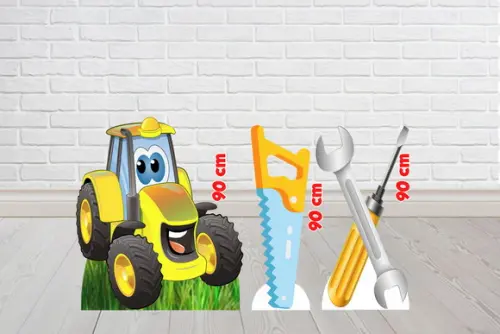 Totem Trator Construcao Displays De Mesa