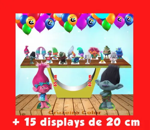 Totem Trolls de Chão e Displays de Mesa