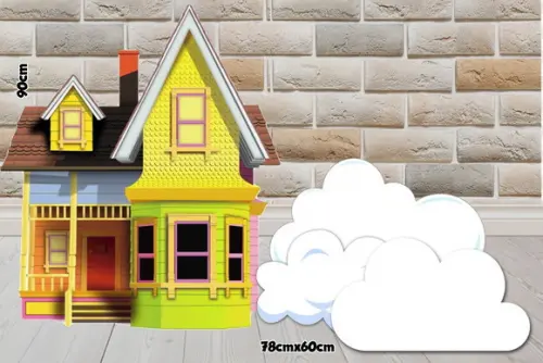 Up Altas Aventuras Casa de 90 e Nuvem para Decoração