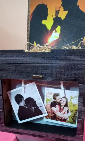 Caixa Abajur Personalizada com Foto, Presente Criativo