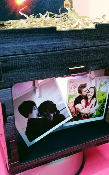 Caixa Abajur Personalizada com Foto, Presente Criativo
