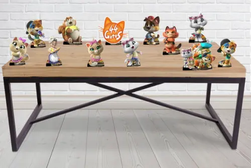 Display 44 Gatos , Enfeite de Mesa Decorativo