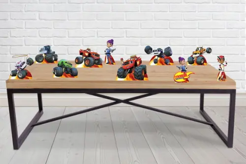 Display Blaze Monster Machine Menina Decoração de Mesa