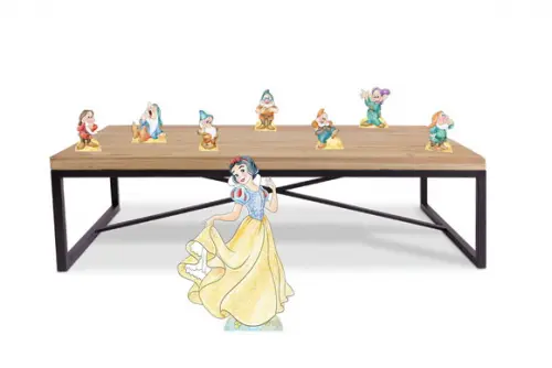 Display Branca de Neve Aquarela para Decoração de Festa