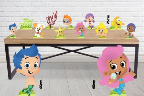 Display Bubble Guppies para Decoração de Festa