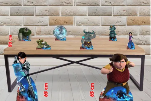 Display Caçadores de Trolls Totem para Decoração