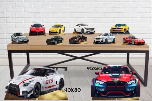 Display Carros de Luxo para Decoração