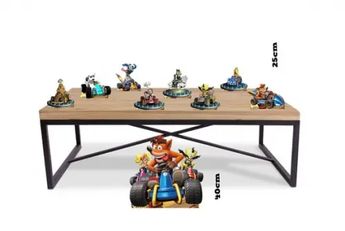 Display Crash Game Totem para Decoração de Mesa