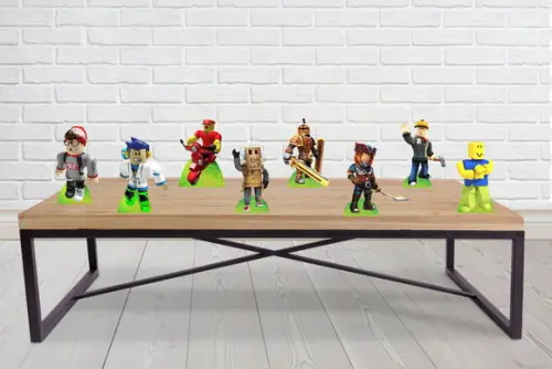 Display de Mesa Roblox, Totem Decorativo para Festa