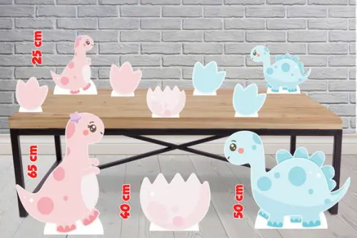 Display Dino Cut, Totem para Decoração de Festa