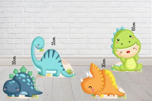 Display Dino Cute Totem para Decoração de Festa