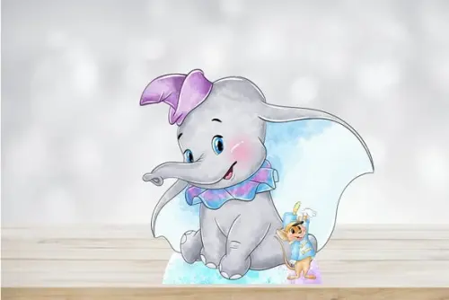 Display Dumbo Aquarela 1 Peça de 80cm para Decoração