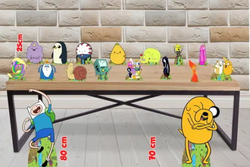Display e Totem Aventure Time para Decoração de Festa