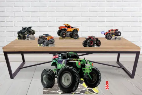 Display e Totem Monster Jam para Decoração de Festa