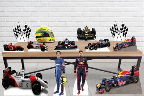 Display Formula 1, Totem Enfeite de Aniversario Carros