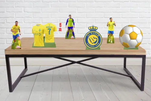 Display Futebol Totem para Decoração de Mesa