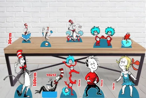 Display Gato no Chapeu , Kit Festa Decorativa