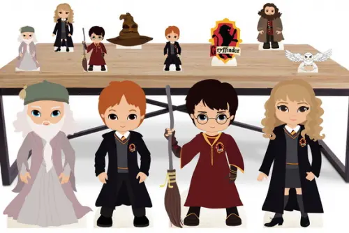 Display Harry Potter Totem para Decoração de Mesa
