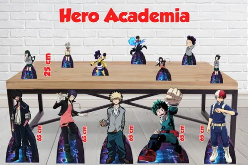 Display Hero Academia, Totem Enfeite de Aniversario