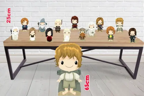 Display Hobbit Cute para Decoração de Festa
