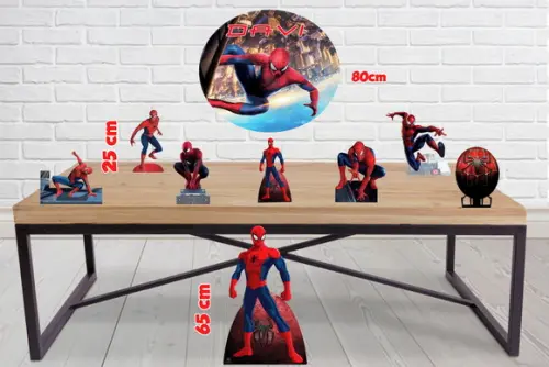 Display Homem Aranha com Elips, Totem Enfeite de Aniversario